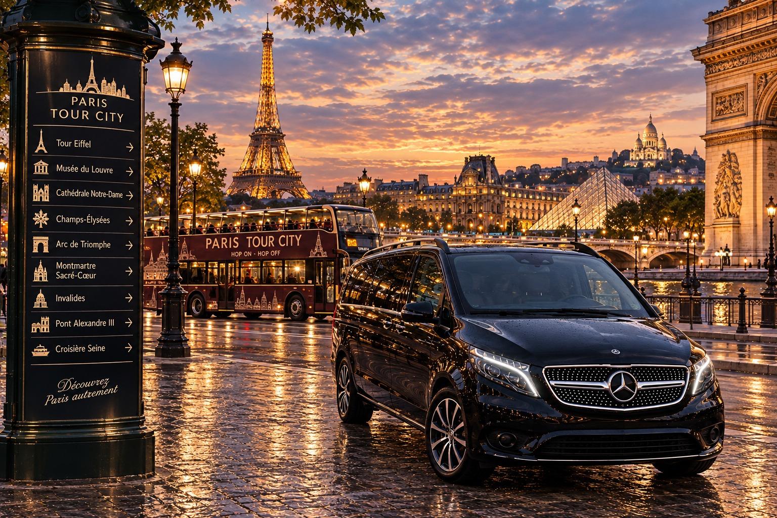 Van MO DRIVERS pour un tour privé de Paris